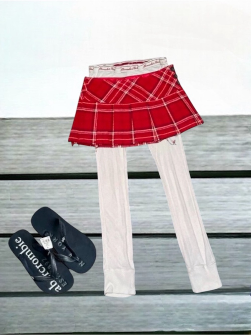 A&F Plaid Skirt Bundle
